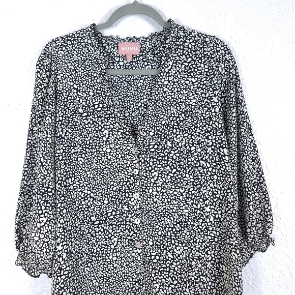 SHOW ME YOUR MUMU Tatum Cheetah Print Ruffle Blouse - Picture 3 of 10